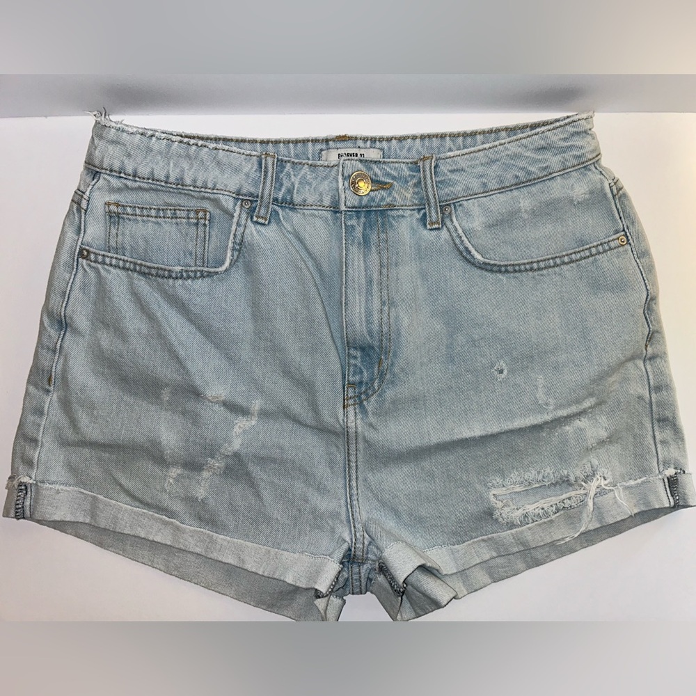 Forever 22 shorts light denim lightly loved